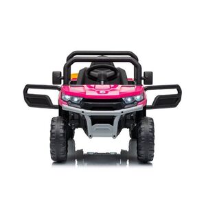 Imagine Masinuta electrica pentru copii Nichiduta Off Road Terrain Rover 900 Magenta 24V cu faruri LED, remorca rabatabila electric, centura de siguranta, roti robuste, 2 motoare x 39w, usi cu deschidere, muzica si telecomanda parentala