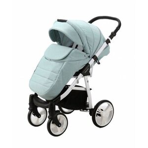 Imagine Carucior 3 in 1 Adamex Neonex TIP56B Green Mint, scaun auto iSize, spatar reglabil pana la orizontala, landou cu spatar reglabil, suspensii, accesorii incluse