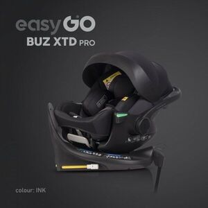 Imagine Set scoica auto reclinabila si baza isofix rotativa EasyGo Buz XTD Pro Ink i-Size, omologat R129, pentru copii de 40-87 cm
