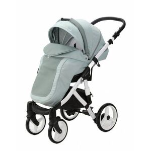 Imagine Carucior 3 in 1 pentru copii Adamex Barletta Y851 Green Mint cu scaun auto iSize, landou cu suport de cap reglabil pe inaltime, parte sport reglabila pana la orizontala, suspensii