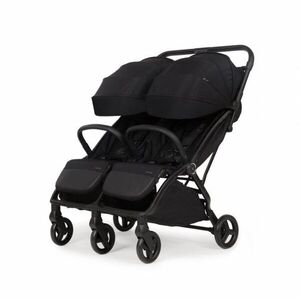 Imagine Carucior pentru gemeni Adamex Alto Negru, sistem de pliere autofold, copertina XXL, pana la 22 kg, omologat EN1888, 6 luni+