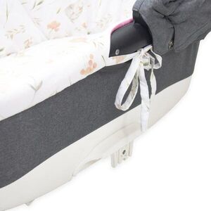 Imagine Set insertie textila pentru landoucosulet copii Kerstin Fairytale Mouse, cearsaf cu elastic asortat 80x38 cm, realizate din bumbac 100