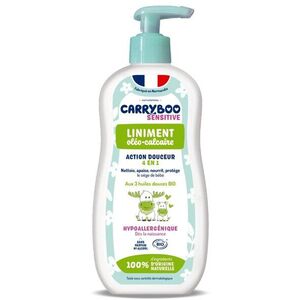 Imagine Ulei de corp Bio pentru bebelusi, fara parfum, cu 3 uleiuri vegetale 450 ml Carryboo