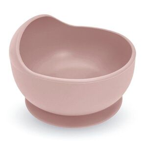 Imagine Castron din silicon cu ventuza Bocioland Roz, capacitate 300ml, compatibil cu masina de vasemicrounde