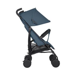 Imagine Carucior sport pentru copii KikkaBoo Beetle 2 Blue cu spatar reglabil, bara de protectie detasabila, pliere tip umbrel, copertina reglabila, roti pivotante detasabile, pana la 22kg