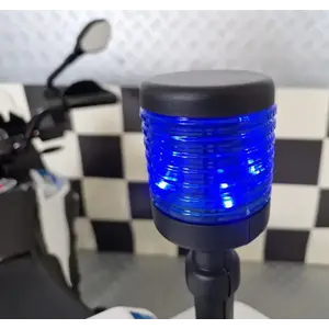 Imagine Motocicleta electrica pentru copii Politie BMW F850 12V, roti ajutatoare, girofar Led, 3-5 ani
