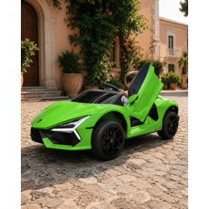 Imagine Masinuta electrica pentru copii Lamborghini Revuelto 24V Verde, 2 locuri, licenta oficiala, usi verticale, telecomanda 2.4G