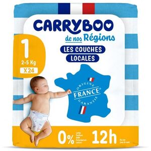 Imagine Scutece C1(2-5kg) fara parfum, nou nascuti, marimea 1 Carryboo 24 bucati