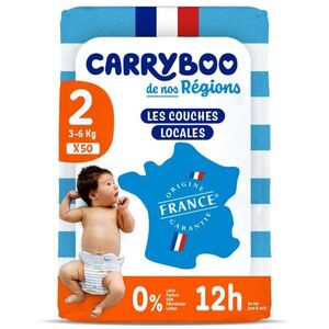 Imagine Scutece C2(3-6kg) fara parfum, nou nascuti, marimea 2 Carryboo 50 bucati