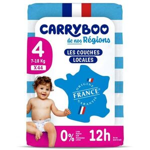 Imagine Scutece C4(7-18kg) fara parfum, marimea 4 Carryboo 44 bucati