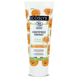 Imagine Pasta de dinti Bio pentru copii 7-12 ani cu piersici Coslys 50 ml