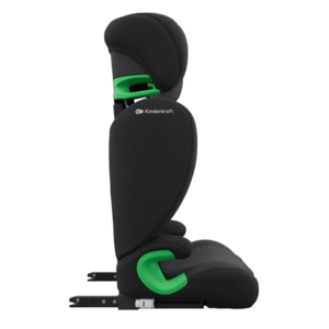 Imagine Scaun auto KinderKraft Junior Fix 2 Plus Black 100x150 cm, cu isofix, protectie SPS, tetiera reglabila, husa Air Flow
