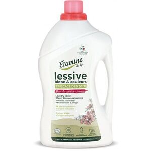 Imagine Detergent Bio rufe albe si colorate Etamine parfum flori de cires si iasomie 33 spalari 1 litru