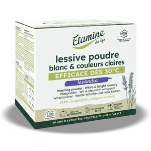 Imagine Detergent pudra Bio rufe albe si culori deschise Etamine parfum lavanda 2 kg