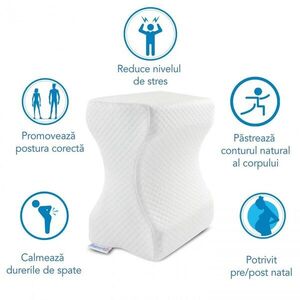 Imagine Husa de schimb pentru perna de genunchi Suporto Classic lavabila, alba