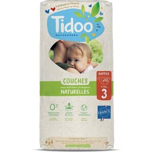 Imagine Scutece T3(4-9kg) ECO hipoalergenice, marimea 3 Tidoo 50 bucati
