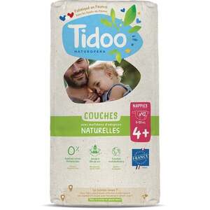 Imagine Scutece T4+(9-20kg) ECO hipoalergenice, marimea 4+ Tidoo 42 bucati