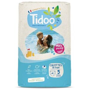 Imagine Scutece chilotel de baie T5(12-18kg) ECO hipoalergenice, marimea 5 Tidoo 11 bucati