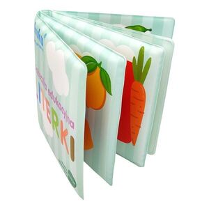 Imagine Carticica moale de baie Akuku Leters cu 10 pagini colorate si chitaitoare, materiale sigure, varsta recomandata peste 6 luni