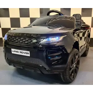 Imagine Masinuta electrica Range Rover Evoque Negru Metalic 4x4, 12V, telecomanda 2.4G, 4 motoare, scaun piele