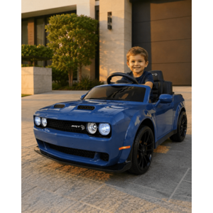 Imagine Masinuta electrica pentru copii Dodge Charger SRT 12V, telecomanda, bluetooth, sa piele, suspensie, 3-5 ani