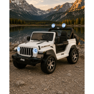 Imagine Masinuta electrica pentru copii Jeep Wrangler 4x4, 12V, telecomanda, bluetooth, 4 motoare, usi functionale, sa piele