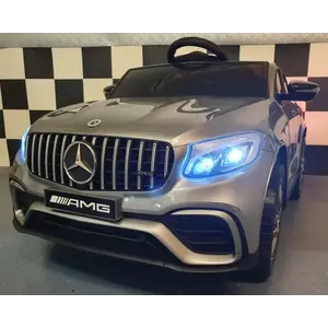 Imagine Masinuta electrica pentru copii Mercedes-Benz GLC 63 AMG Gri Mat, 12V, 4 motoare, suspensii, bluetooth, telecomand 2.4G, 3 ani+, maxim 30 kg