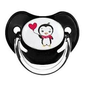 Imagine Suzeta ortodontica din silicon 18 luni + pinguin