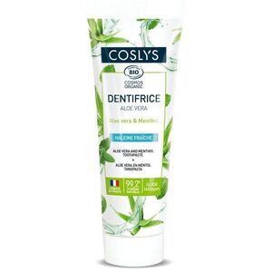 Imagine Pasta de dinti Bio eliminarea placii bacteriene Coslys cu aloe vera si mentol 100g