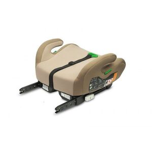 Imagine Inaltator auto pentru copii cu Isofix Caretero Puma Bej I-Size 125-150 cm, Certificare R-129, Husa detasabila, Centura de ghidaj, Cotiere ergonomice