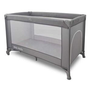 Imagine Patut pliabil de calatorie Milly Mally Mirage Grey, nivel reglabil, roti si geanta transport