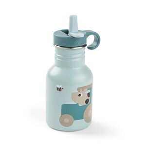 Imagine Sticla din inox pentru copii Done by Deer Tiny Farm Albastru 350 ml