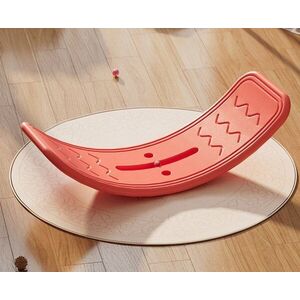 Imagine Placa de echilibru pentru copii Nichiduta Garden Red, design ergonomic, margini rotunjite, pad-uri non-slip, dimensiune 80 x 30 cm