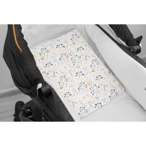 Imagine Husa pentru perna cu plan inclinat Sensillo 38x30 cm Merisoare alb, inchidere cu fermoar, material bumbac
