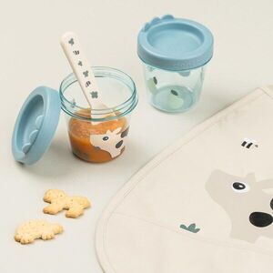 Imagine Set 2 recipiente alimente Done by Deer Tiny Farm Blue