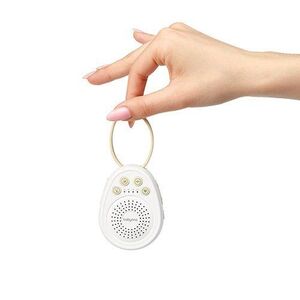 Imagine Dispozitiv portabil cu sunete albe pentru copii BabyOno Piccolo cu 20 sunete linistitoare, volum reglabil, cronometru integrat, maner flexibil cu fixare, autonomie pana la 108 ore, dimensiune 7, 6x5, 8x3 cm