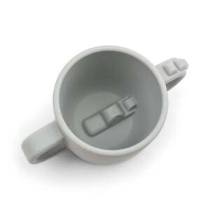 Imagine Cana cu doua manere Done by Deer Peekaboo Croco Grey 170 ml