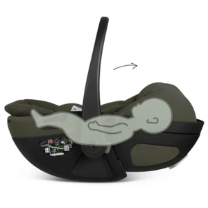 Imagine Scaun auto Calla i-Size 40-87cm, 0-13 kg, cu functie de reclinare Olive ABC Design