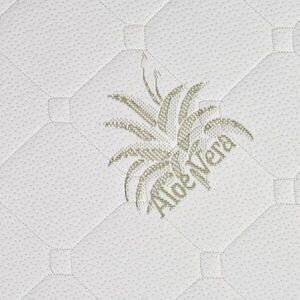 Imagine Saltea pentru patut 120x60x10 cm Beberoyal TwinFace AloeVera, echilibru ortopedic si ventilatie naturala