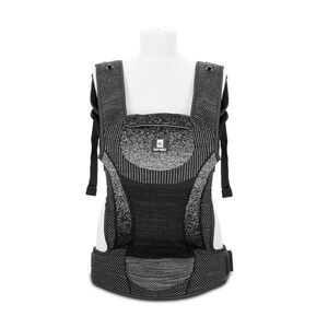 Imagine Marsupiu ergonomic pentru bebelusi Lorelli Mia Black, pozitii multiple de purtare, 4-36 luni