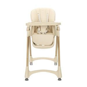 Imagine Scaun de masa pentru copii Lorelli Remo Beige, reglabil pe inaltime in 8 pozitii, spatar rabatabil 4 pozitii, tava dubla detasabila, roti silicon
