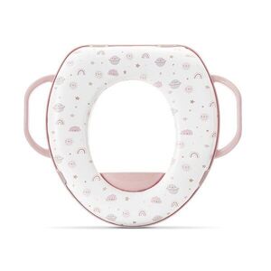 Imagine Reductor moale pentru toaleta Lorelli Planets Pink cu manere laterale si protectie anti-stropire
