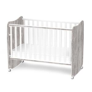 Imagine Patut pentru copii Lorelli Stars White Artwood 120x60 cm, functie de leganare, transformabil in casuta