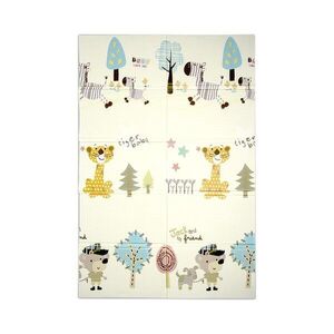 Imagine Covoras de joaca termic pentru copii Jack and Friends din spuma XPE, design cu doua fete, pliabil, 120 x 180 cm