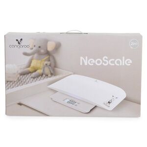Imagine Cantar electronic pentru bebelusiadulti Cangaroo NeoScale 2in1 Alb, ecran LCD, functie hold, capacitate 180 kg, oprire automata