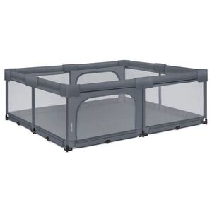 Imagine Tarc de joaca pentru copii Lionelo Florence Easy Fold XL Grey Stone, 180 x 200 x 68 cm, plieredepliere automata, include geanta de transport, din plasa, cu doua intrari laterale, 0-48 luni