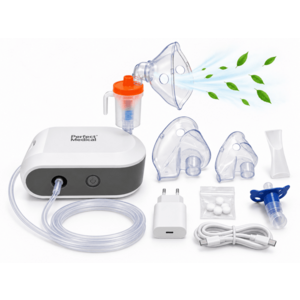 Imagine Nebulizator cu compresor Perfect Medical PM-55 portabil, cu acumulator reincarcabil 2500 mAh, USB Type-C