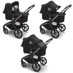 Imagine Copertina cu extensie plasa insecte Bugaboo Fox 5 Fox Cub Lynx Midnight black