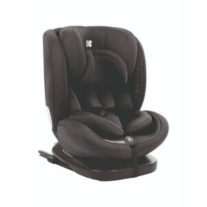 Imagine Scaun auto i-SIZE KikkaBoo i-Comfort Black pentru copii cu inaltimea 40-150 cm, fixare cu isofix, tetiera reglabila 7 nivele, sezut rotativ cu pozitie de somn, spatar reglabil 4 pozitii, pernuta reductor si husa detasabila