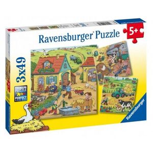 Imagine PUZZLE MUNCA LA FERMA, 3x49 PIESE